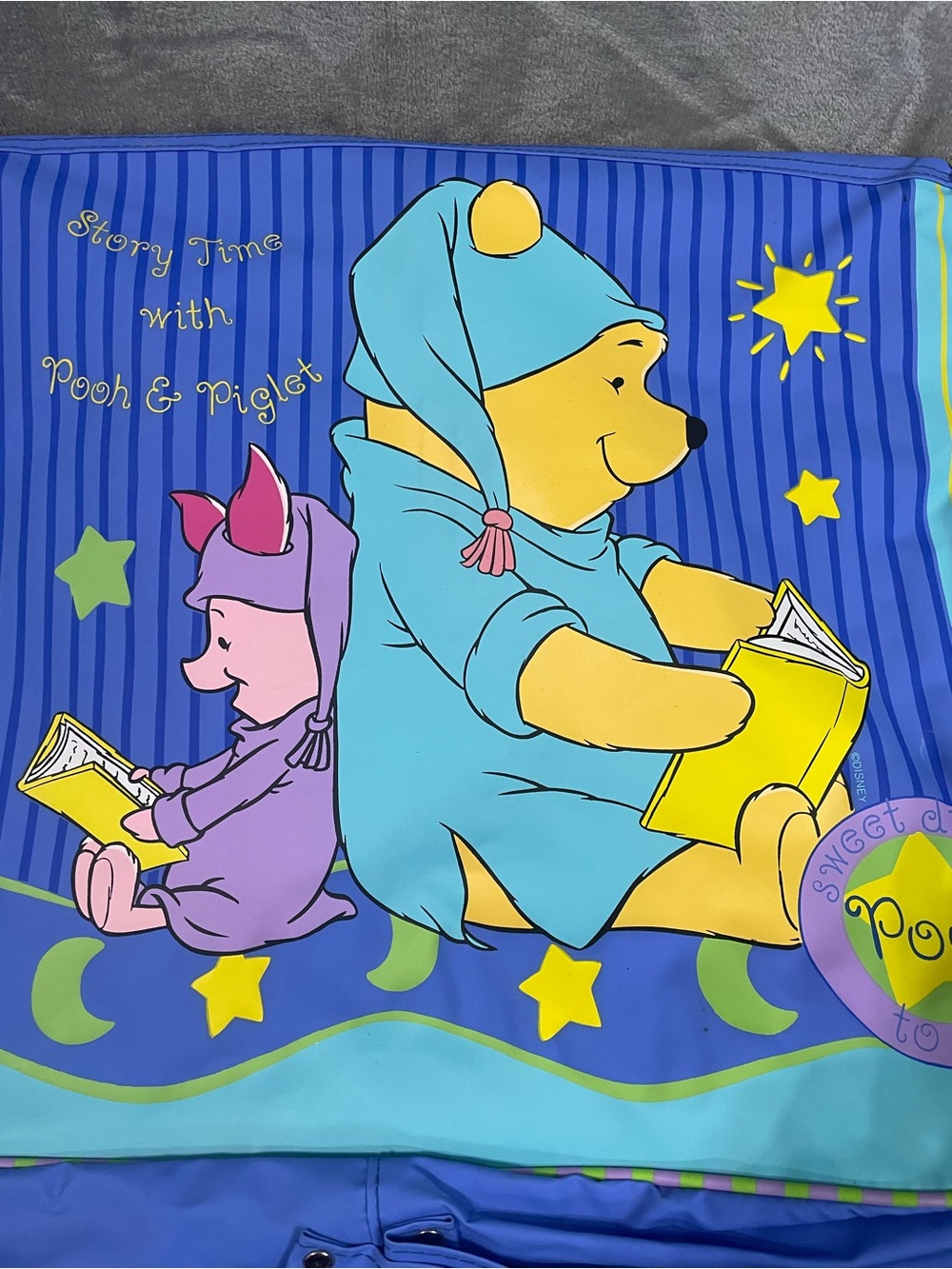 Vintage Disney Winnie the Pooh & Piglet Story Time Garment Bag/Kids Luggage - Picture 2 of 16